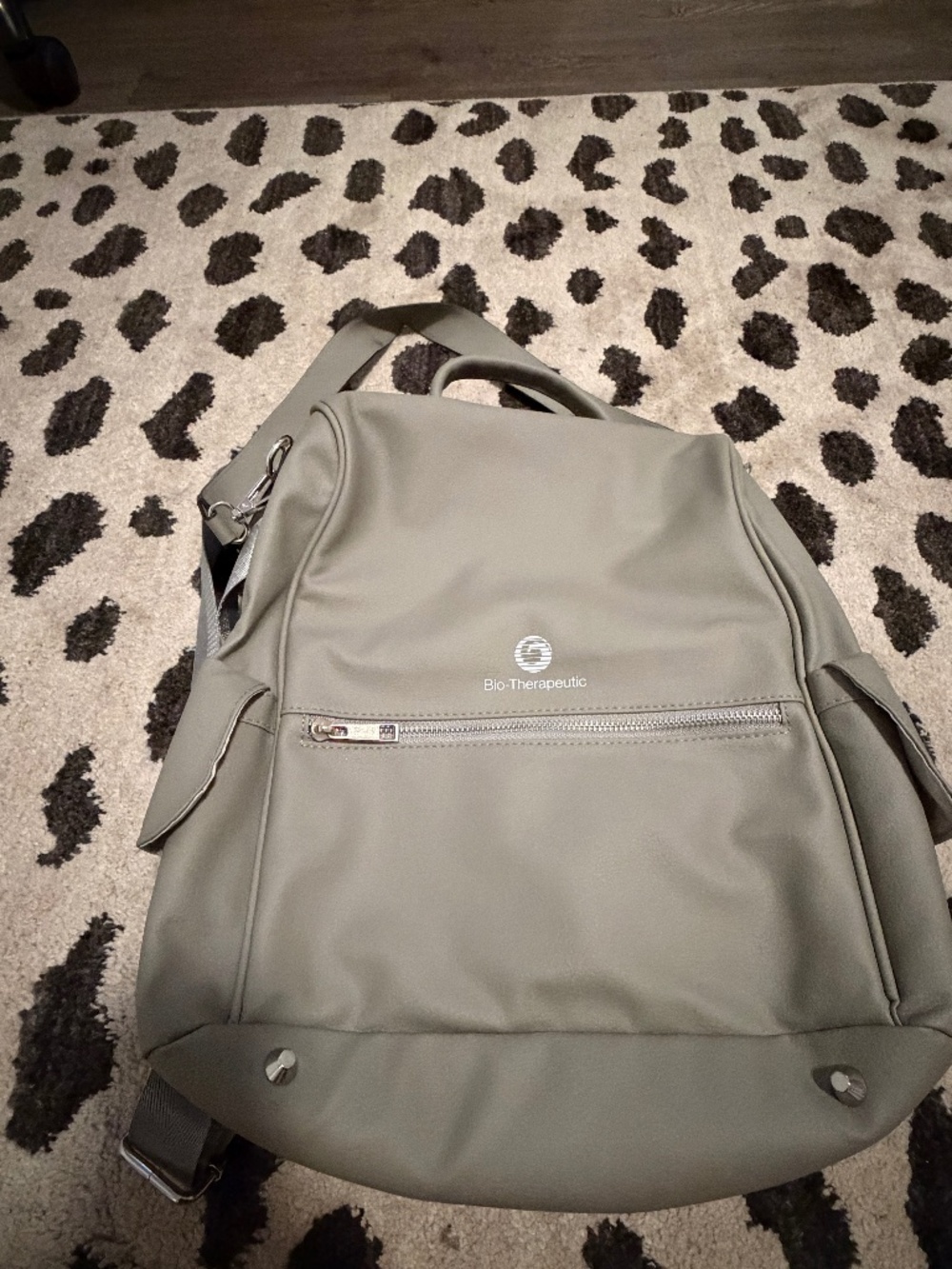 Bio therapeutics gray book bag/bag